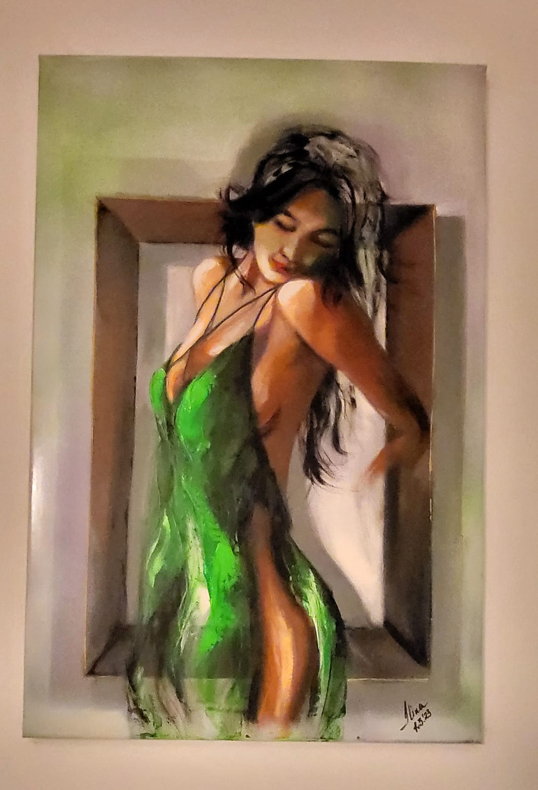 ArteDiAlina.com painting: Outside the lines